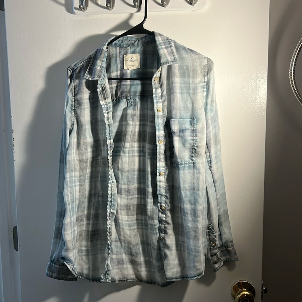 American Eagle flannel pattern shirt